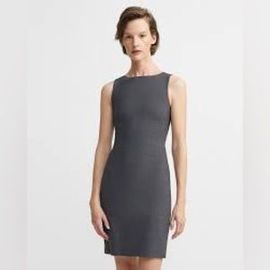 Theory Stretch Wool Betty 2B Suit Dress in Charcoal Size 4